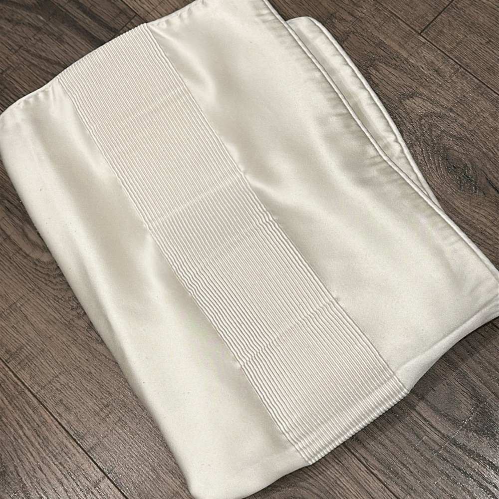 Pillow Shams Off White Ivory Sateen Hotel Collection Standard Size Shams